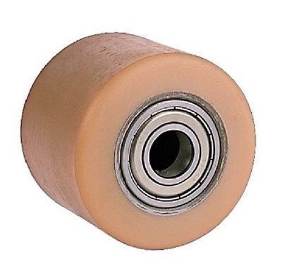 Ø 75x55 urethan raklapemelő görgő Átmérő 75 mm  Szélessége: 55 mm Tengely: 20 mm