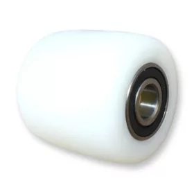 Ø 82 mm raklapemelő, raklapmozgató görgő poliamid Szélesség: 50 mm Tengely átmérő: 17, 20, 25 mm