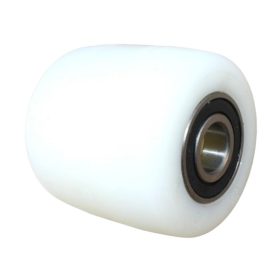   Ø 82x90 mm raklapemelő, raklapmozgató béka görgő poliamid  Átmérő 82 mm  Szélesség: 90 mm  Tengely átmérő: 20 mm