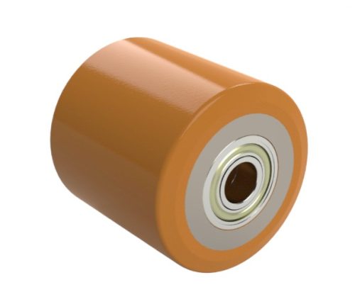 Hanselifter Ø 75x55/60 mm villagörgő raklapemelő, raklapmozgató uretán poliuretán  Átmérő: 75 mm  Szélesség: 55/60 mm  Tengely: 20 mm