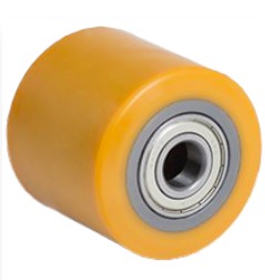 Ø 85x80 mm villagörgő raklapemelő raklapmozgató uretán Tengely: 17 mm Linde 0009933902 Still 4411624, 0172656