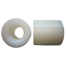   Ø 85x70 mm béka görgő raklapemelő, raklapmozgató műanyag poliamid csapágy nélkül  Átmérő: 85 mm  Szélesség: 70 mm