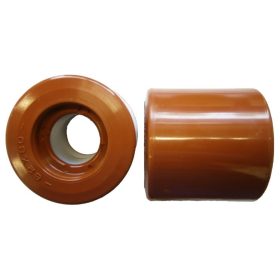   Ø 82x80 mm béka görgő raklapemelő, raklapmozgató uretán poliuretán csapágy nélkül  Átmérő: 82 mm  Szélesség: 80 mm