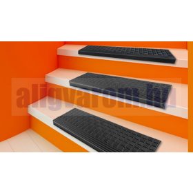   Csúszásgátló gumilap lépcsőre 25x65 cm gyémánt mintás lépcsőfok gumiburkolat