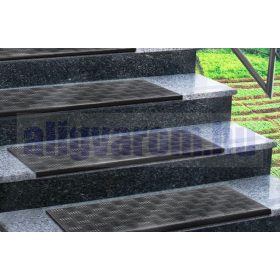   Csúszásgátló gumilap lépcsőre 25x65 cm halszálka mintás lépcsőfok gumiburkolat