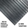 SBR 10 méter 6x900 mm Bordás gumiszőnyeg széles csíkozású 90 cm széles 10 méter hosszú 6 mm vastag tekercs gumi védőborítás