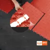 Moduláris garázspadló burkolólap 50 db-os készlet  305x305x13,4 mm piros színben
