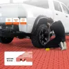 Garázspadló burkolólap 25 db-os készlet 305x305x13,4 mm ipari minőségű, csúszásmentes, piros színben
