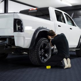   Garázspadló burkolólap készlet 305x305x13,4 mm 25 darabos szett grafitszürke