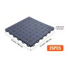Garázspadló burkolólap készlet 305x305x13,4 mm 25 darabos szett grafitszürke