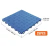 Garázspadló burkolólap 25 darabos készlet 305x305x13,4 mm kék műhely padló
