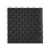Moduláris garázspadló burkolólap 50 db-os készlet 305x 305x13,4 mm fekete színben