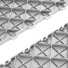 Garázspadló burkolólap 50 db-os készlet 305x305x13,4 mm ipari minőségű, csúszásmentes, ezüst színben