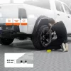 Garázspadló burkolólap 50 db-os készlet 305x305x13,4 mm ipari minőségű, csúszásmentes, ezüst színben