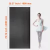 PVC padlószőnyeg 200x100 cm 1,5 mm vastag fekete edző- és jógaszőnyeg hordtáskával