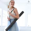 PVC padlószőnyeg 200x100 cm 1,5 mm vastag fekete edző- és jógaszőnyeg hordtáskával