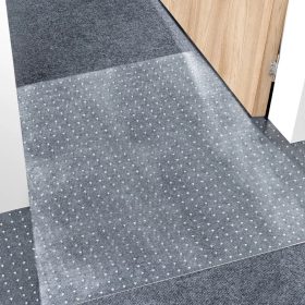   Átlátszó szőnyegvédő háziállatok ellen 61 × 366 cm, karcálló PVC vízálló szőnyegvédő