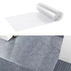   Átlátszó szőnyegvédő háziállatok ellen 61x762 cm, karcálló PVC padló- és felületvédő fólia