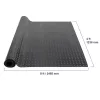 SBR gumiszőnyeg 2465x1236 mm 3 mm vastag, csúszásmentes, gyémánt mintás ipari padlóburkolat