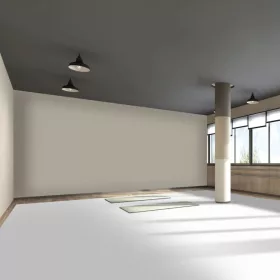   Padlóburkolat professzionális PVC vinyl tánc- és edzőpadló 14 m², fehér/fekete