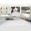 Padlóburkolat professzionális PVC vinyl tánc- és edzőpadló 14 m², fehér/fekete