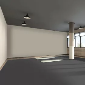   Padlóburkolat PVC-vinyl táncpadló 2,4 m² szürke/fekete, vízálló és csúszásmentes
