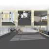 Padlóburkolat PVC-vinyl táncpadló 2,4 m² szürke/fekete, vízálló és csúszásmentes
