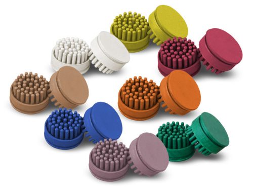 Octo Gumiszőnyeg tisztító gomb fehér és további 7 színű díszítő elem 10 db