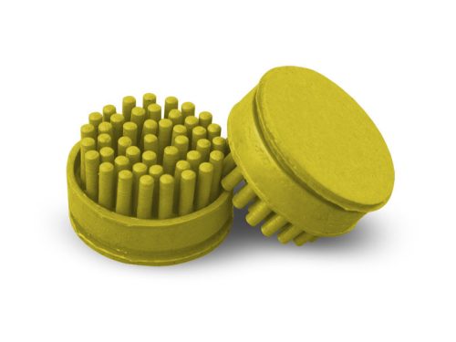 Octo Gumiszőnyeg tisztító gomb sárga díszítő elem 10 db