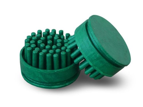 Octo Gumiszőnyeg tisztító gomb zöld díszítő elem 10 db