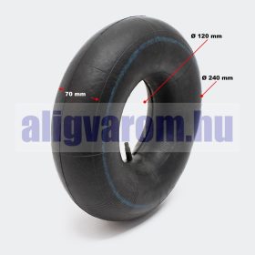   Ø 240x70 mm gumi belső 11x3.50-4 fűnyíró, kistraktor, kiskocsi kerék pótalkatrész