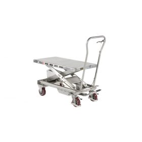   Rozsdamentes inox emelőasztal saválló ollósemelő 500 kg teherbírás