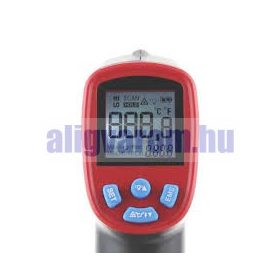   Infravörös hőmérő lézerrel, memóriával. Érintésmentes hőmérséklet mérés.
