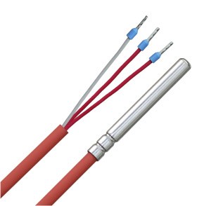 Háromeres, PT100 hőmérő, hőmérséklet érzékelő, jeladó, szilikon kábel