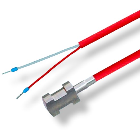 Kontakt PT100 hőmérő, hőmérséklet érzékelő, jeladó, szilikon kábel csőre szerelhető