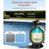 Homokszűrős vízforgató 600 mm tartállyal nagy teljesítményű medence szűrő 246 L/perc kapacitással