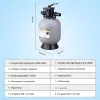 Homokszűrős vízforgató 132 L/perc áramlási sebesség 406,4 mm-es szűrőrendszer 400x400x820 mm