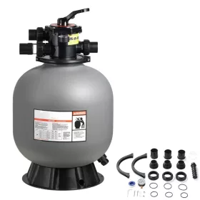   Homokszűrő rendszer 500 mm tartállyal nagy teljesítményű medence szűrő 189,3 L/perc kapacitással