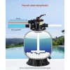 Homokszűrő rendszer 500 mm tartállyal nagy teljesítményű medence szűrő 189,3 L/perc kapacitással