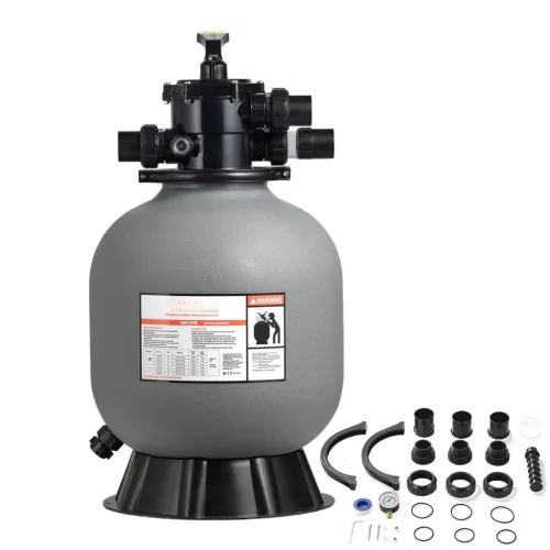 Homokszűrő vízforgató 450 mm tartállyal nagy teljesítményű medence szűrő 151 L/perc kapacitással