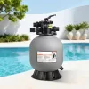 Homokszűrő vízforgató 450 mm tartállyal nagy teljesítményű medence szűrő 151 L/perc kapacitással