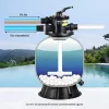 Homokszűrő vízforgató 450 mm tartállyal nagy teljesítményű medence szűrő 151 L/perc kapacitással