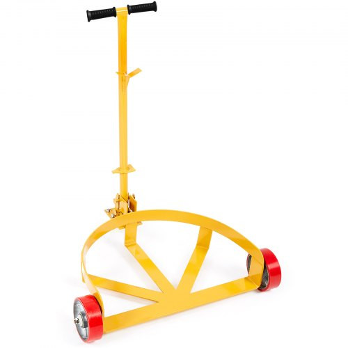 Dobkocsi fogantyúval Szállító kocsi Gördülő tábla 250L Dobkocsi Ø 620 mm Dobkocsi 544kg súlyig hordók szállítására alkalmas Dobkocsi 1 univerzális kerékkel és 2 irányított kerékkel.