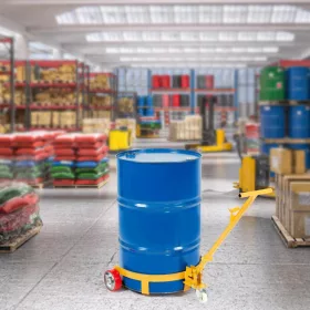   Hordószállító 250 liter 544 kg teherbírású hordószállító kocsi karral 