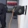  Professzionális fali kábeldob automatikus felcsévéléssel – 2,5 mm² hosszabbítókábel, 1600 W teljesítmény, IP-védelemmel, 180°-ban forgatható konzollal