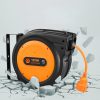 Fali automata ipari kábeldob 19 méteres hosszabbítóval – 1600 W teljesítmény 2,5 mm² kábel, 180°-ban forgatható fali konzol, IP-védett
