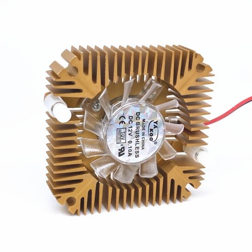 CPU hűtőborda és hűtőventilátor 12V 55x55 mm 