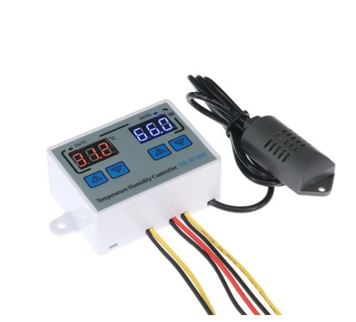 Hőmérséklet- és páratartalom-szabályozó elektronika 12V 24V 230V állítható intelligens digitális kijelző, nagy pontosságú