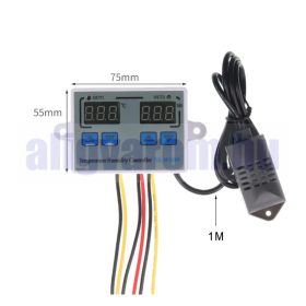   Hőmérséklet- és páratartalom-szabályozó elektronika 24V állítható intelligens digitális kijelző, nagy pontosságú