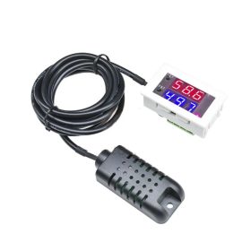   DC 24V 10A digitális higrométer páratartalom mérő beépíthető szabályozó érzékelő elektronika LED kijelzővel beépíthető hygrométer